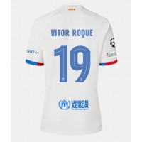 Barcelona Vitor Roque #19 Replika Bortatröja 2023-24 Kortärmad